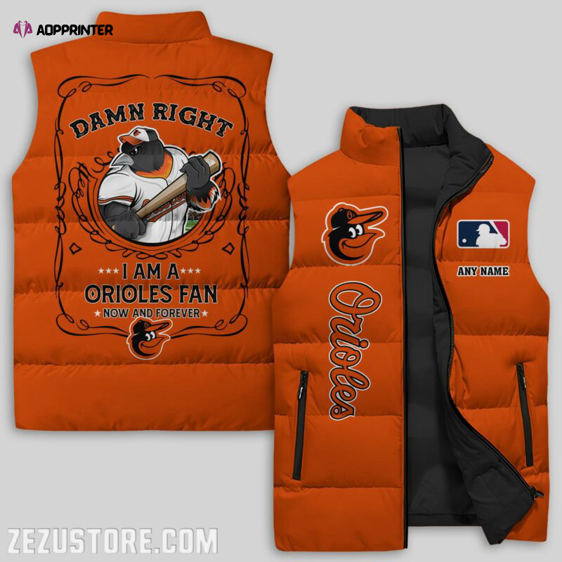 baltimore orioles mlb sleeveless puffer jacket custom for fans gifts 3