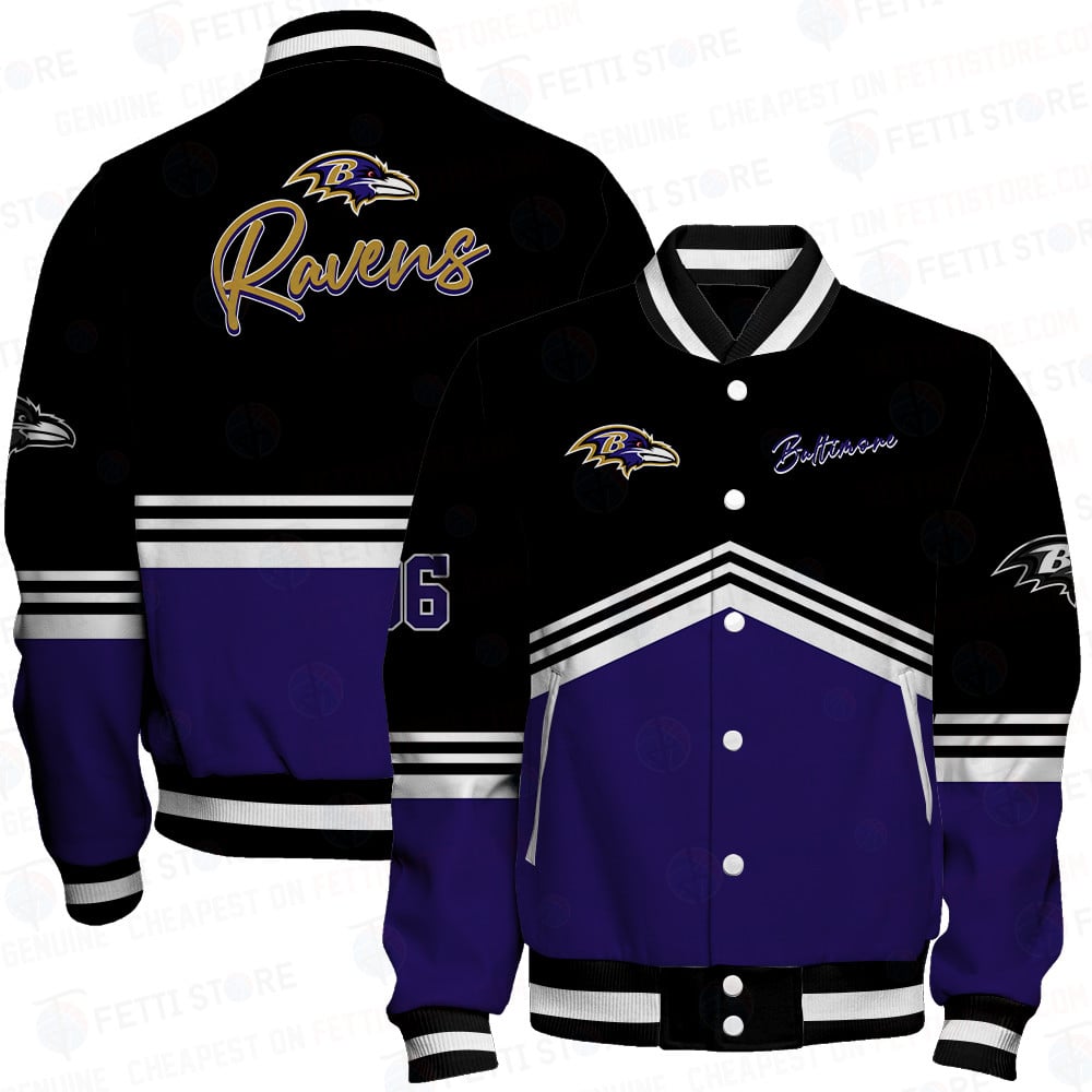 baltimore ravens baseball varsity jacket baseball jacket all over print wf qhlqp