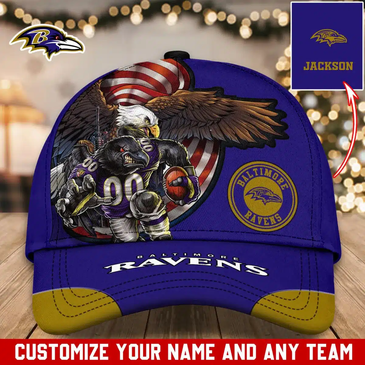 baltimore ravens classic cap gift for fans wty240681 qg0rm