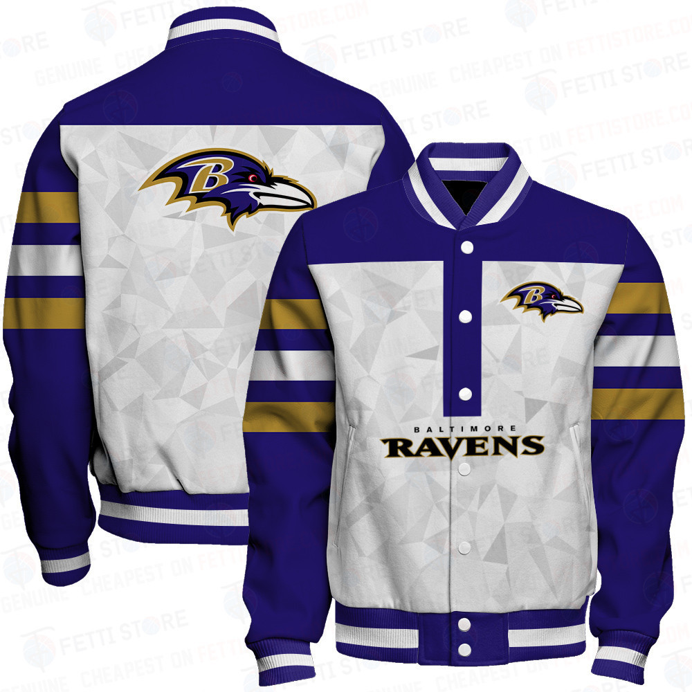 baltimore ravens nfl 2023 starter thursday night gridiron raglan unisex baseball varsity jacket baseball jacket all over print v6 dxprj