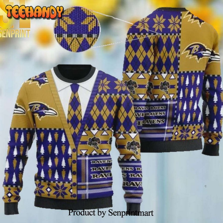 baltimore ravens nfl american football team cardigan sweater f5qtu