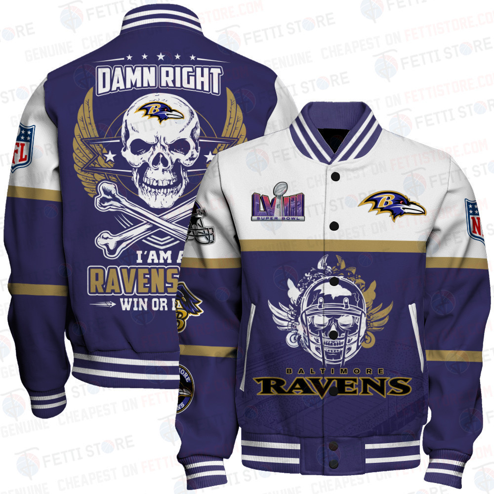 baltimore ravens nfl baseball varsity jacket baseball jacket all over print stm v4 mmgyz