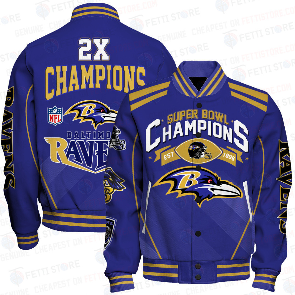 baltimore ravens nfl champions baseball varsity jacket baseball jacket all over print pzpww