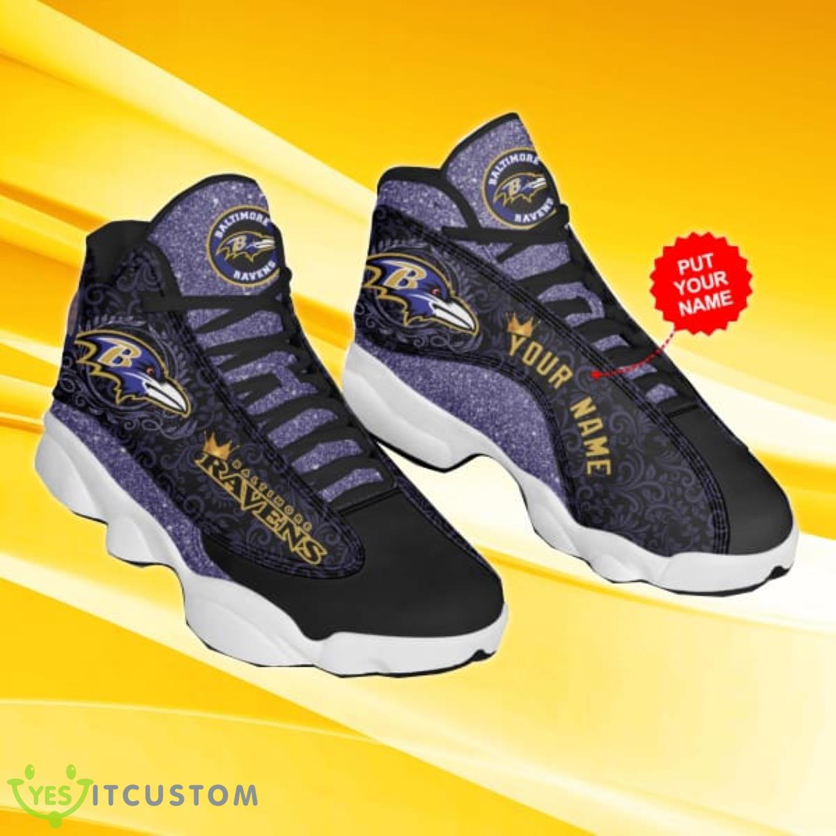 baltimore ravens nfl football gift for fan custom name air jordan 13