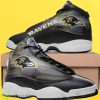 baltimore ravens nfl logo custom name air jordan 13 best gift