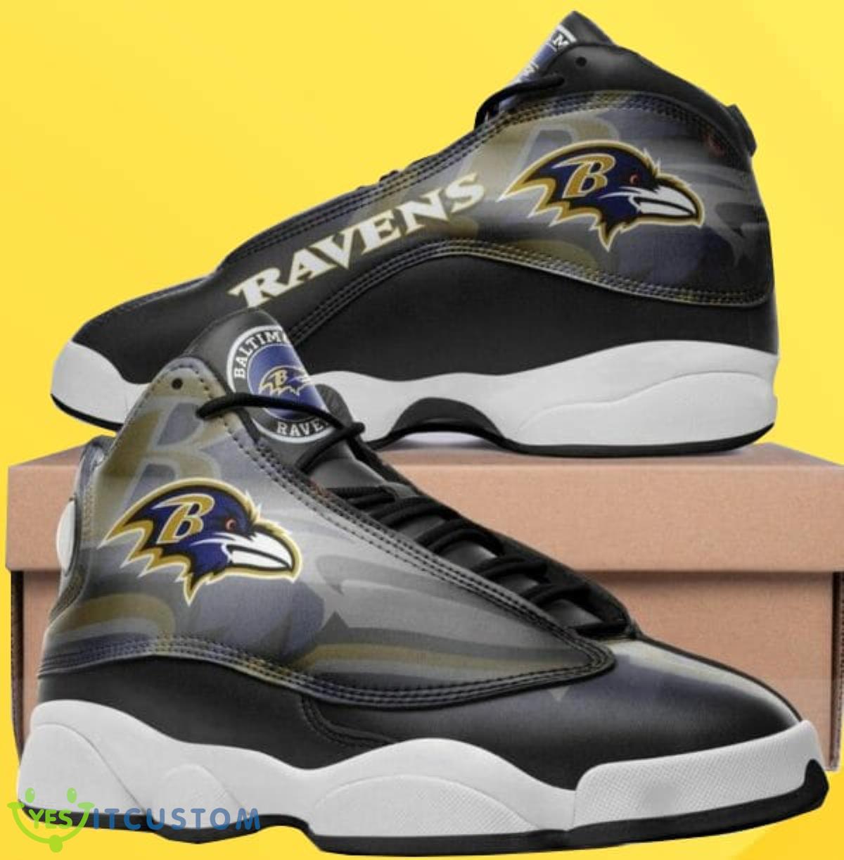 baltimore ravens nfl logo custom name air jordan 13 best gift