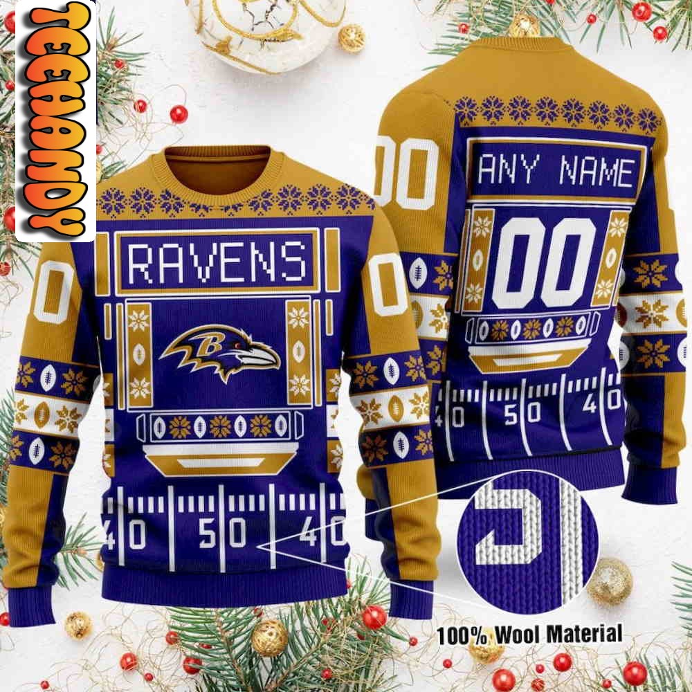 baltimore ravens nfl ugly christmas sweater44828