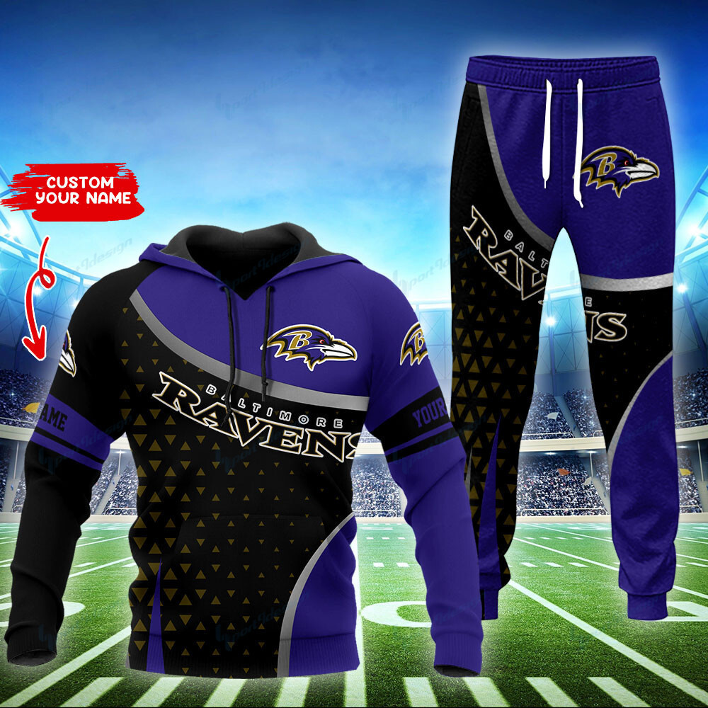 baltimore ravens personalized hoodie and jogger set hoodie bg861 2uqbx