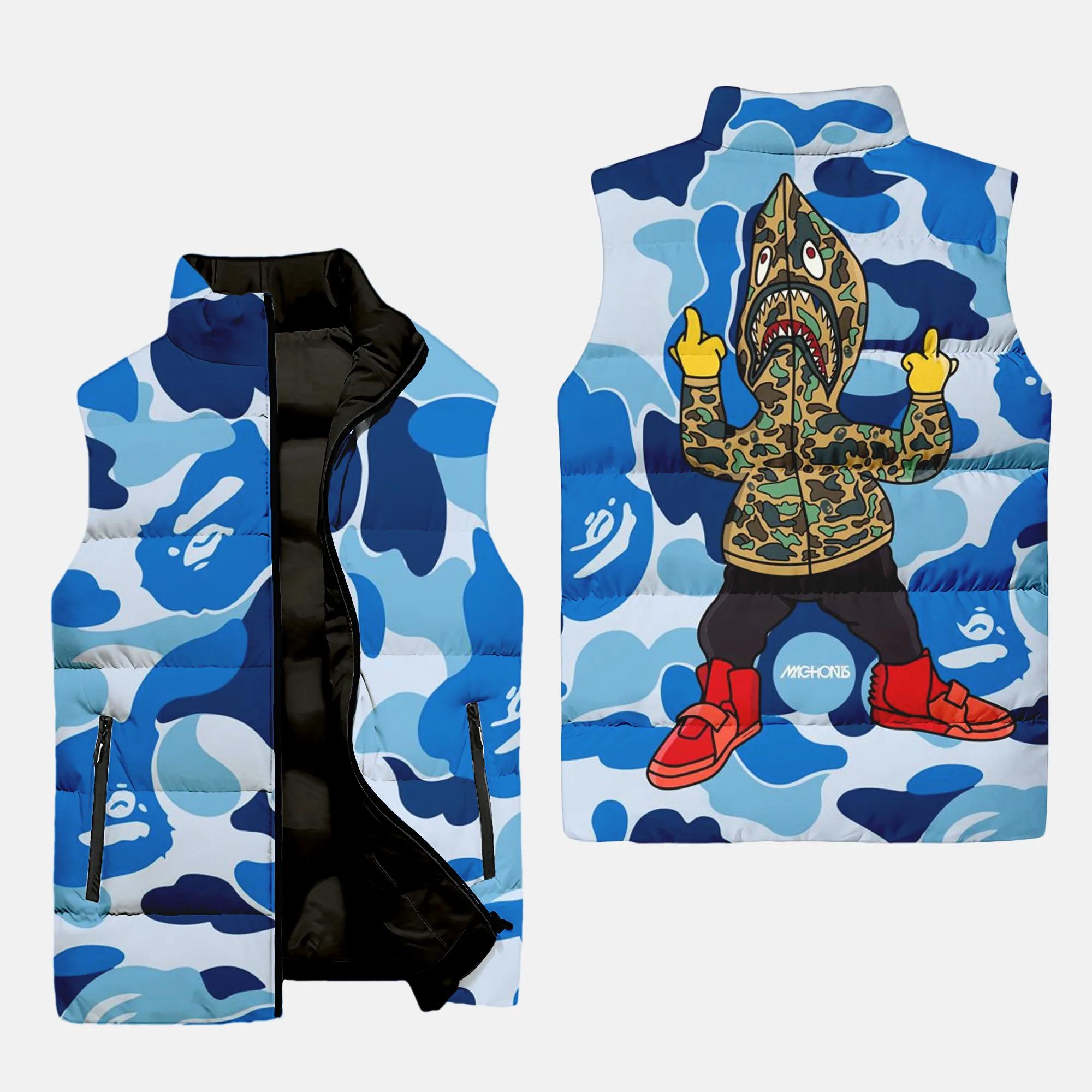 bape luxury brand 3d sleeveless puffer jacket 20240108093943543