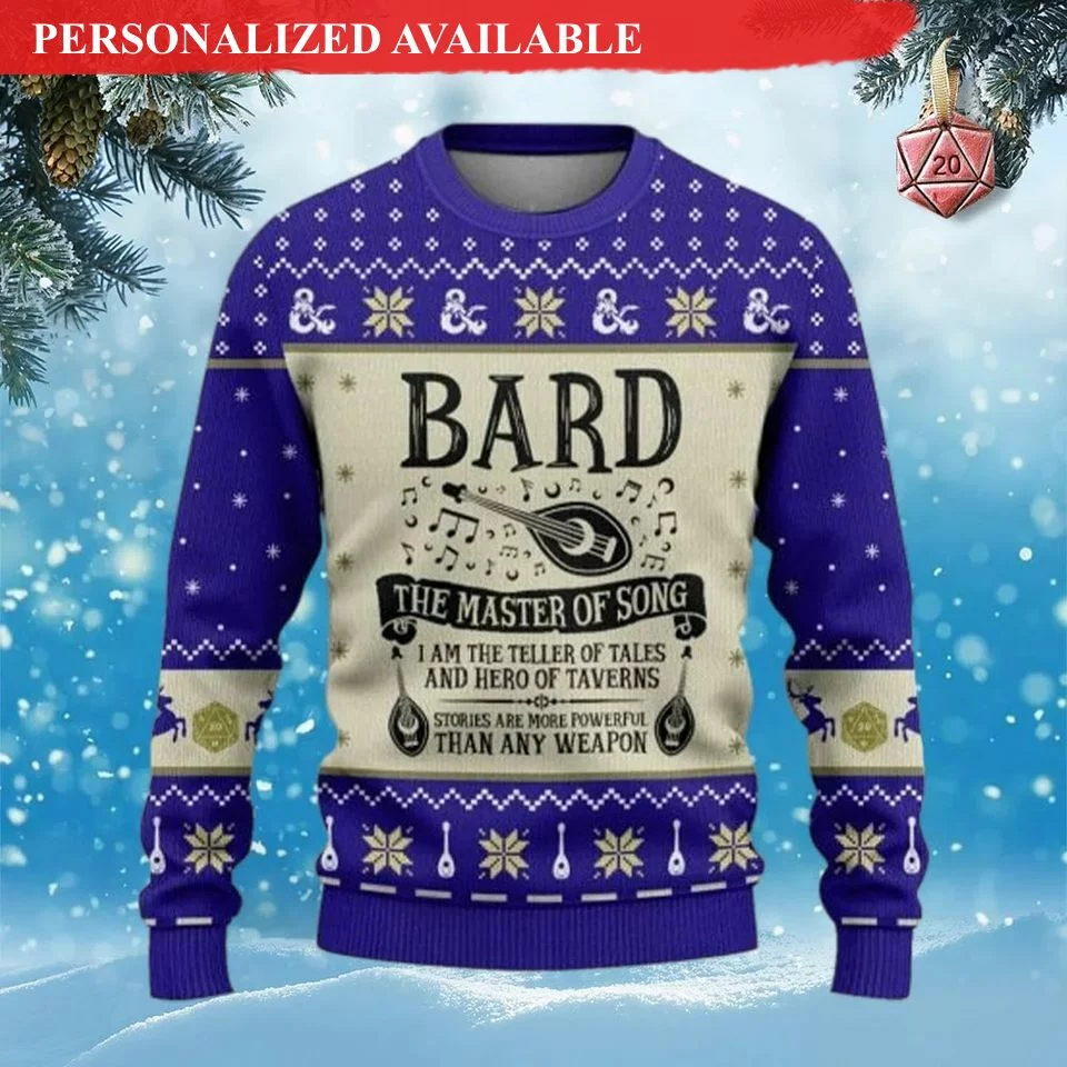 bard the master of song ugly sweater 1722