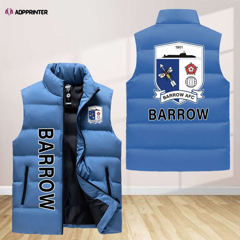 barrow afc sleeveless puffer jacket custom for fans gifts