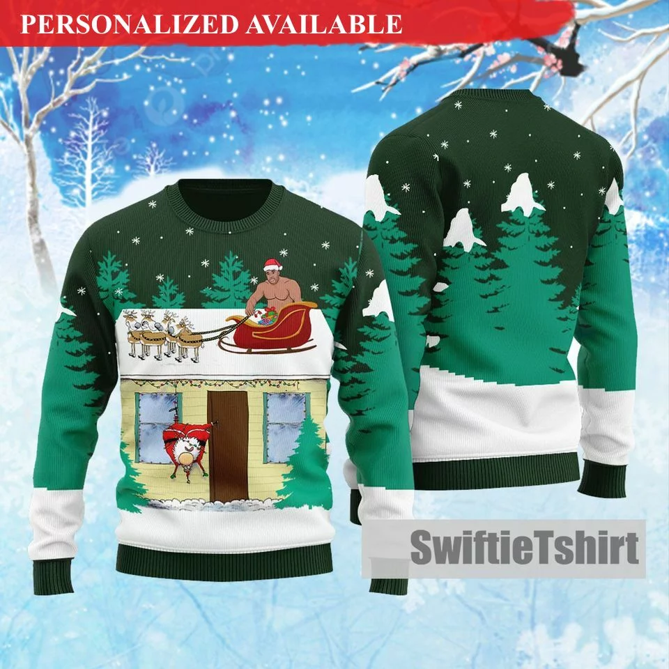 barry wood funny ugly christmas sweater 3010