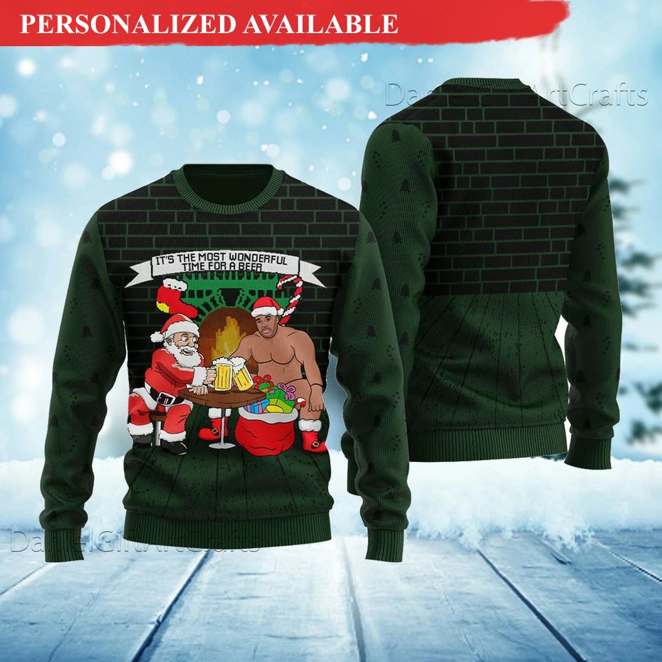 barry wood funny ugly christmas sweater 4092