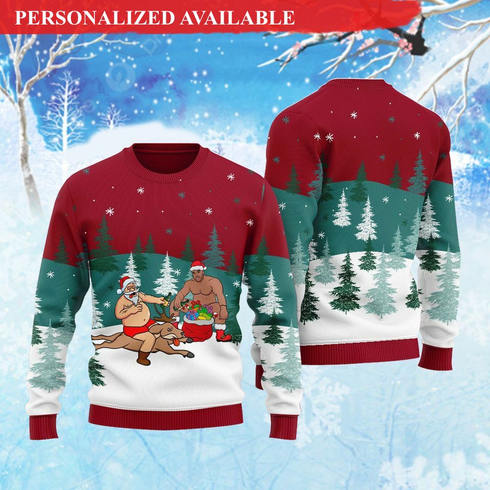 barry wood funny ugly christmas sweater 4331