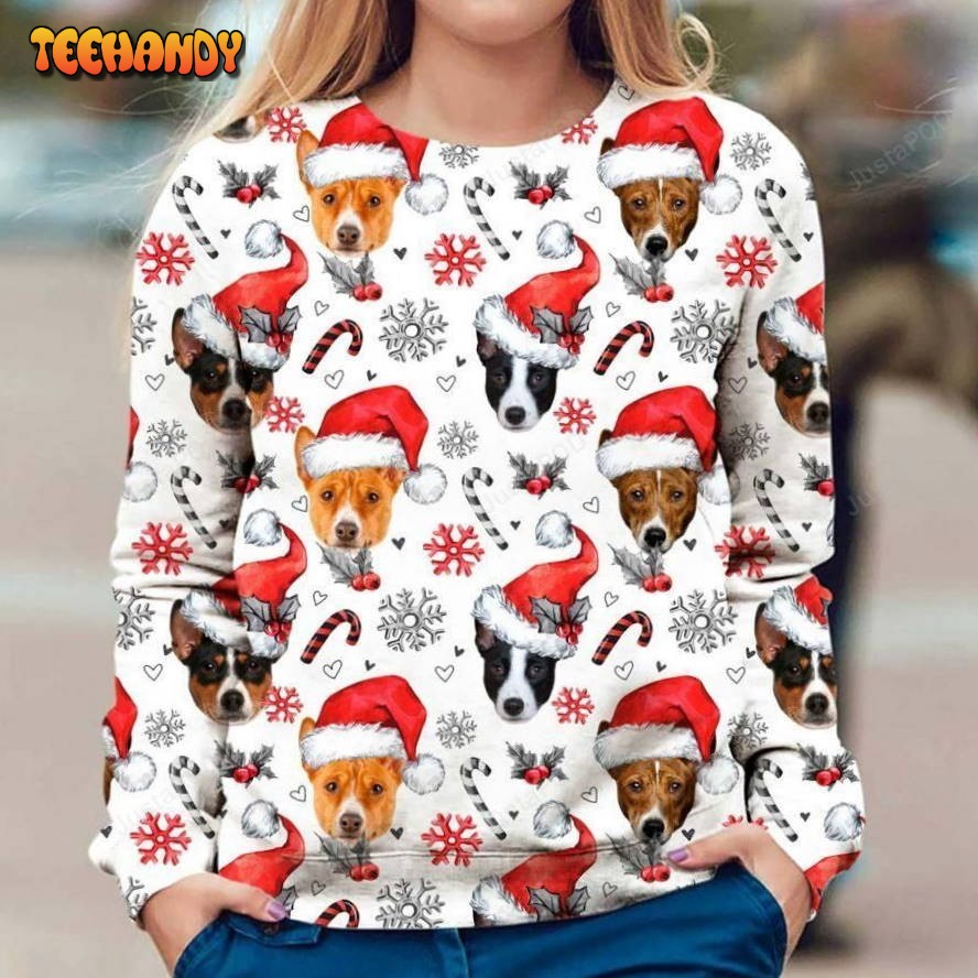 basenji dog christmas ugly sweater ugly sweater christmas sweaters 0azcg