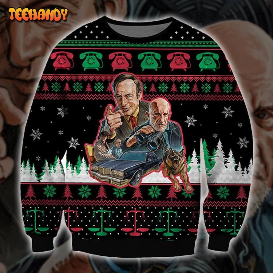 battle call saul ugly christmas sweater all over print sweatshirt ugly sweater lbgcm