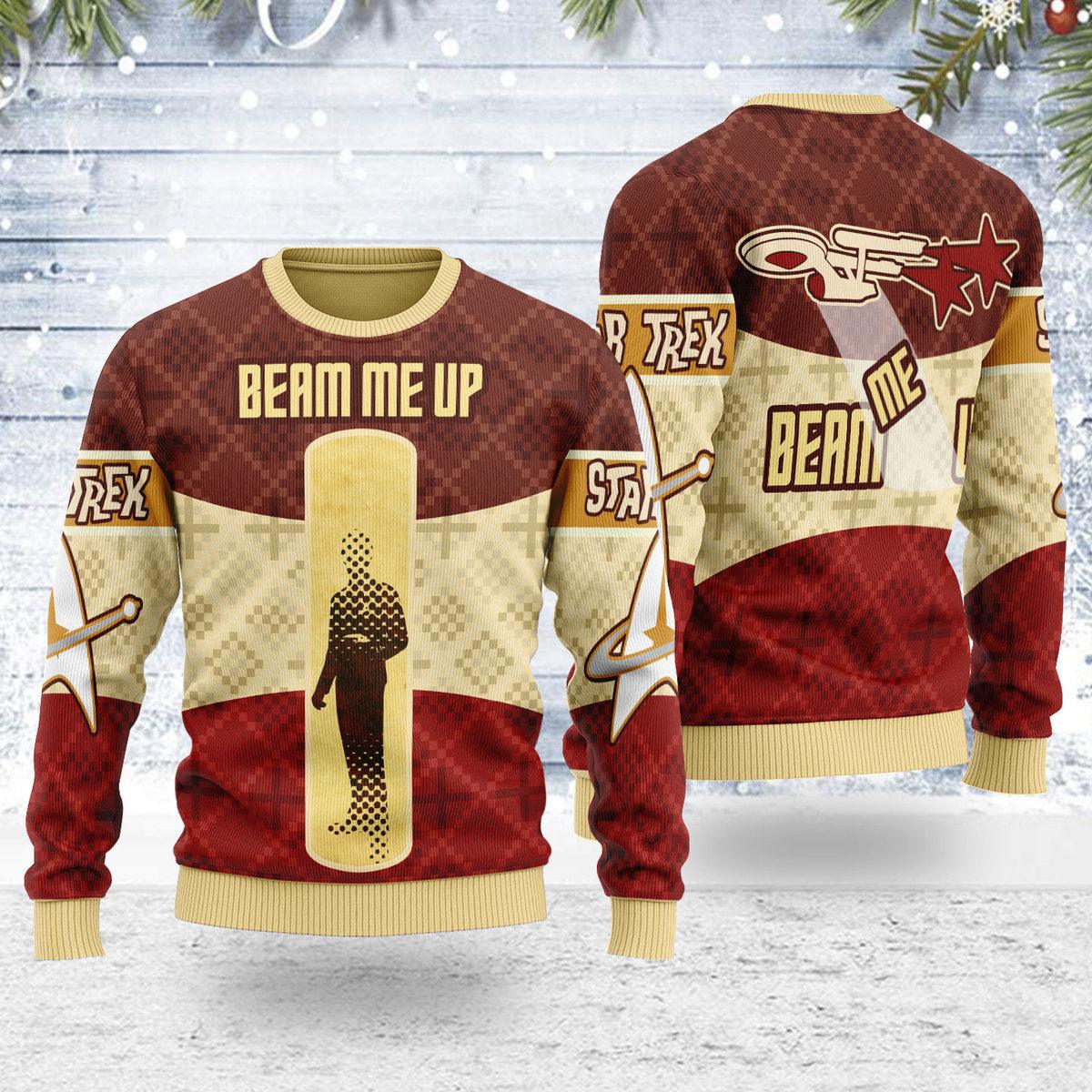 beam me up christmas sweater gearhomie com 1