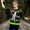 beetlejuice halloween ugly christmas sweater all over print sweatshirt mc2ef