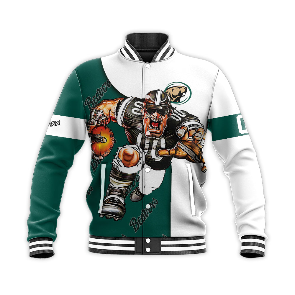 bemidji state beavers baseball jacket button up zipper hooded all over print football go on gift for fans ncaa gfgns