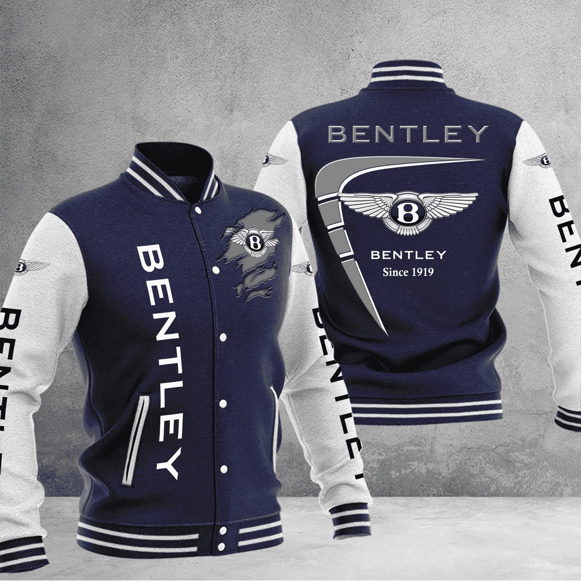 bentley baseball varsity jacket baseball jacket all over print cfg1h