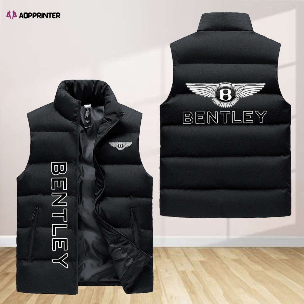 bentley sleeveless puffer jacket custom for fans spj0097