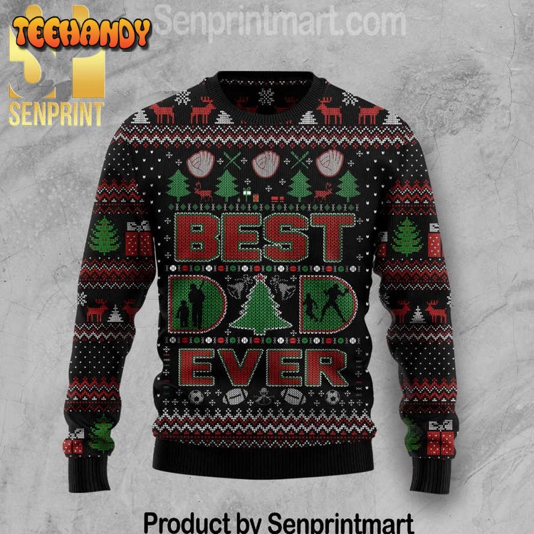 best dad ever gift ideas wool knitted pattern ugly sweater anhwi