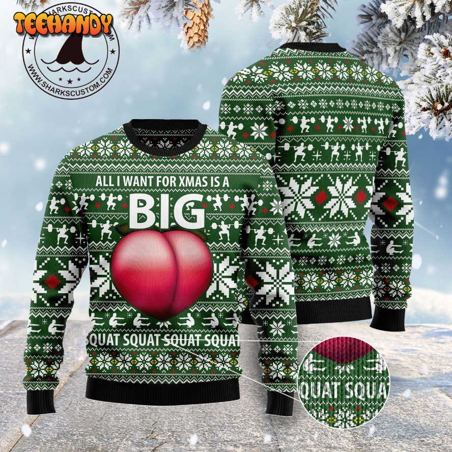 big booty for unisex ugly christmas sweater all over print sweatshirt 4q8la