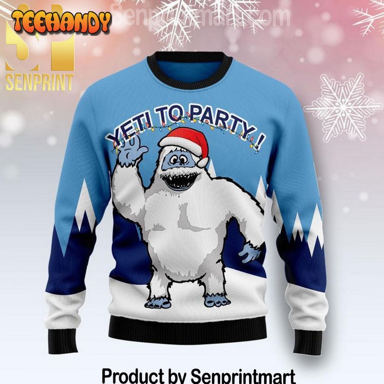 bigfoot party holiday time ugly xmas sweater iktak