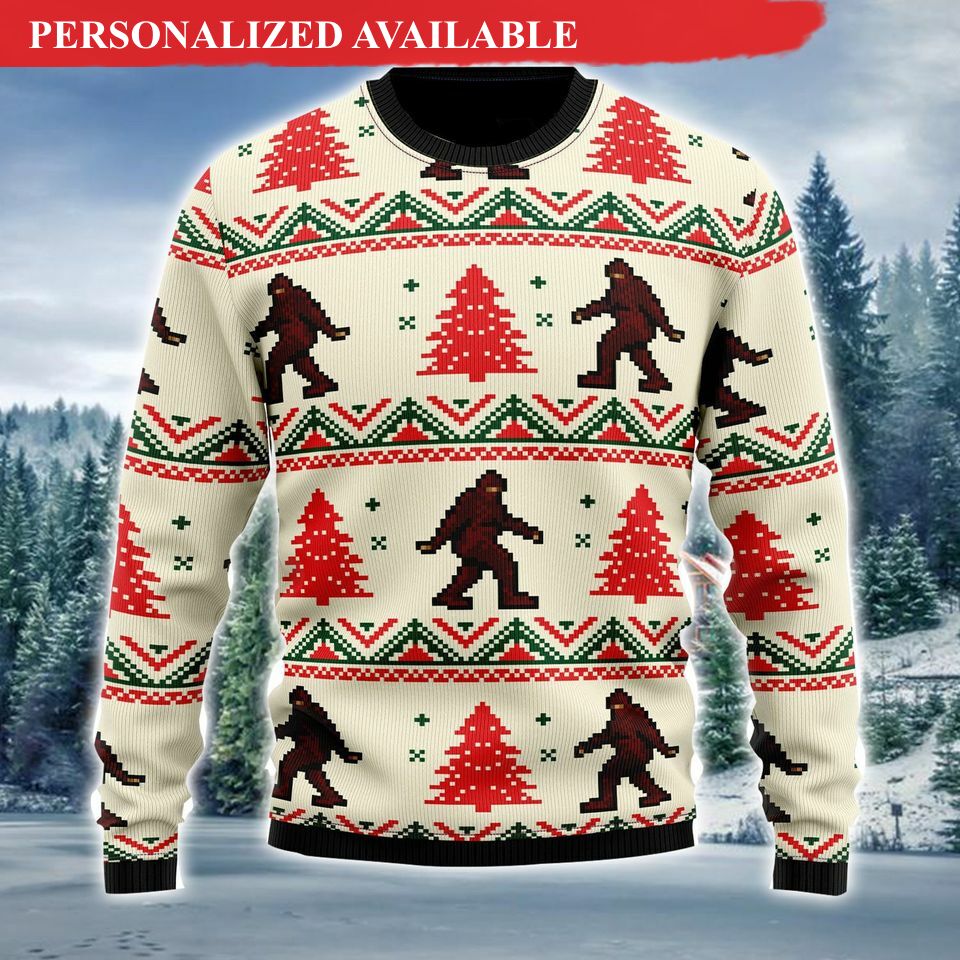 bigfoot ugly christmas sweater amazing bigfoot christmas ugly sweater 5554