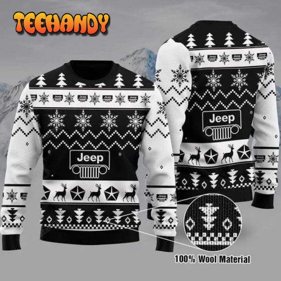 black and white jeep ugly sweater ugly sweater christmas sweaters kx3d3