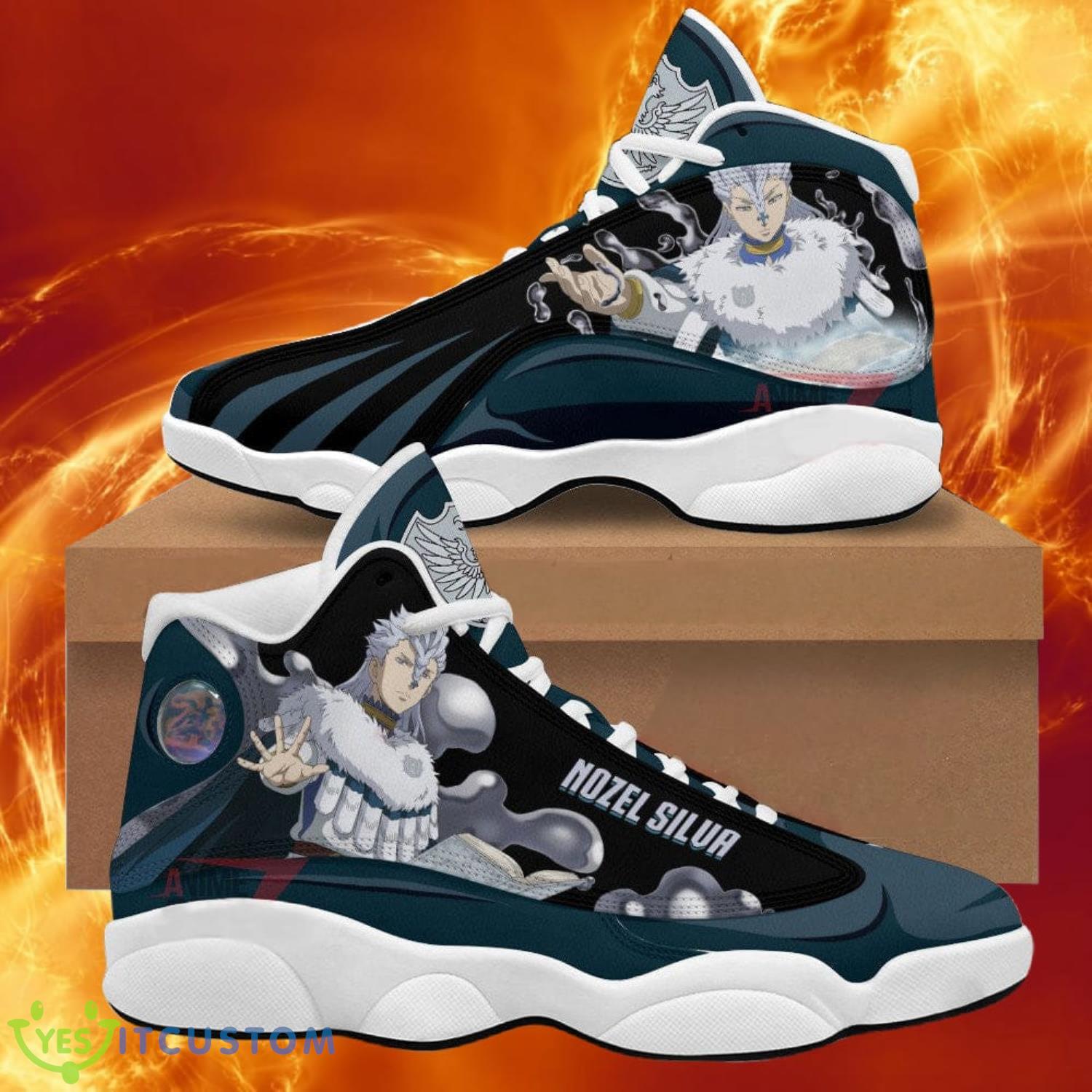 black clover air jordan 13 sneakers nozel silvaanime shoes gift for fans