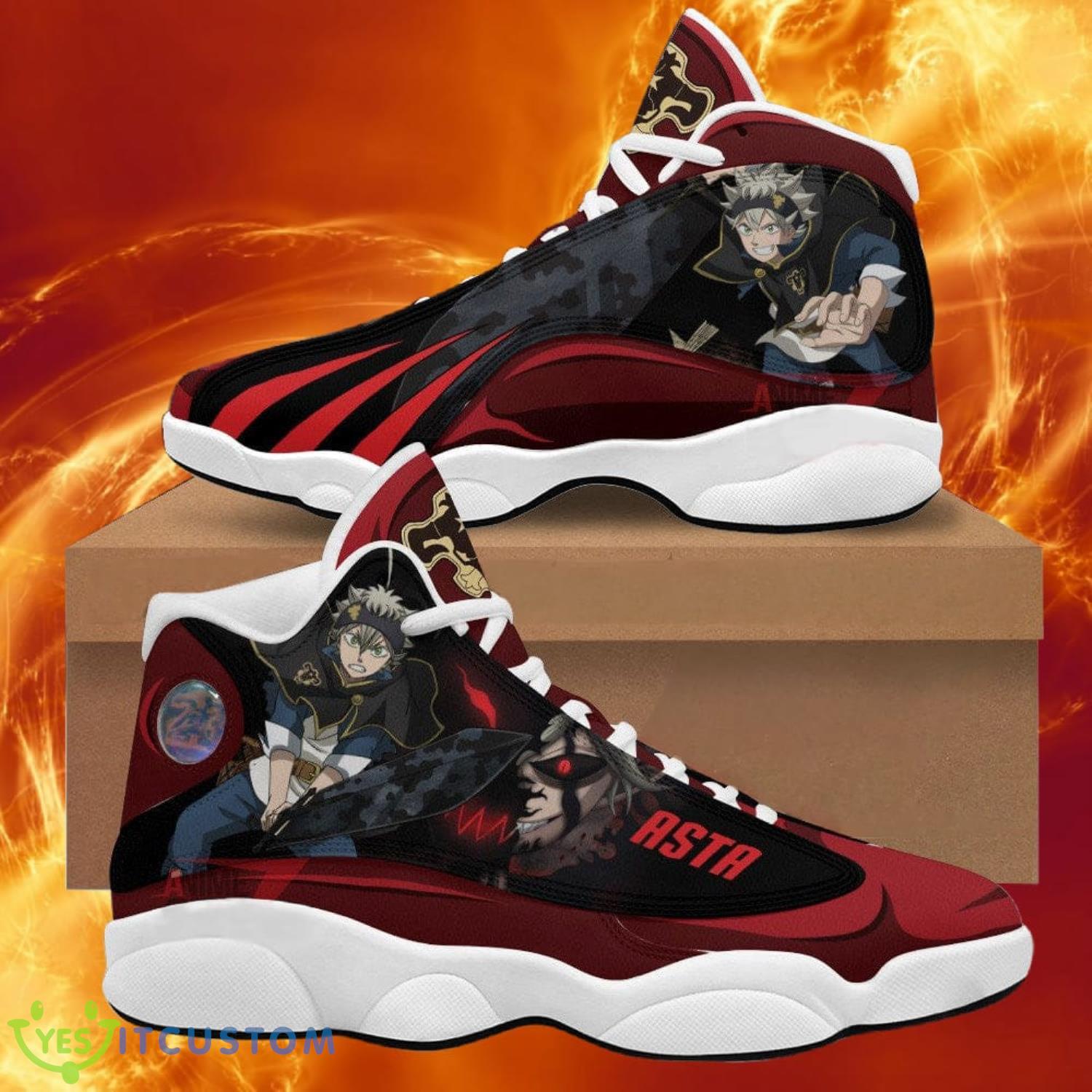 black clover asta air jordan 13 sneakers anime shoes gift for fans 38q