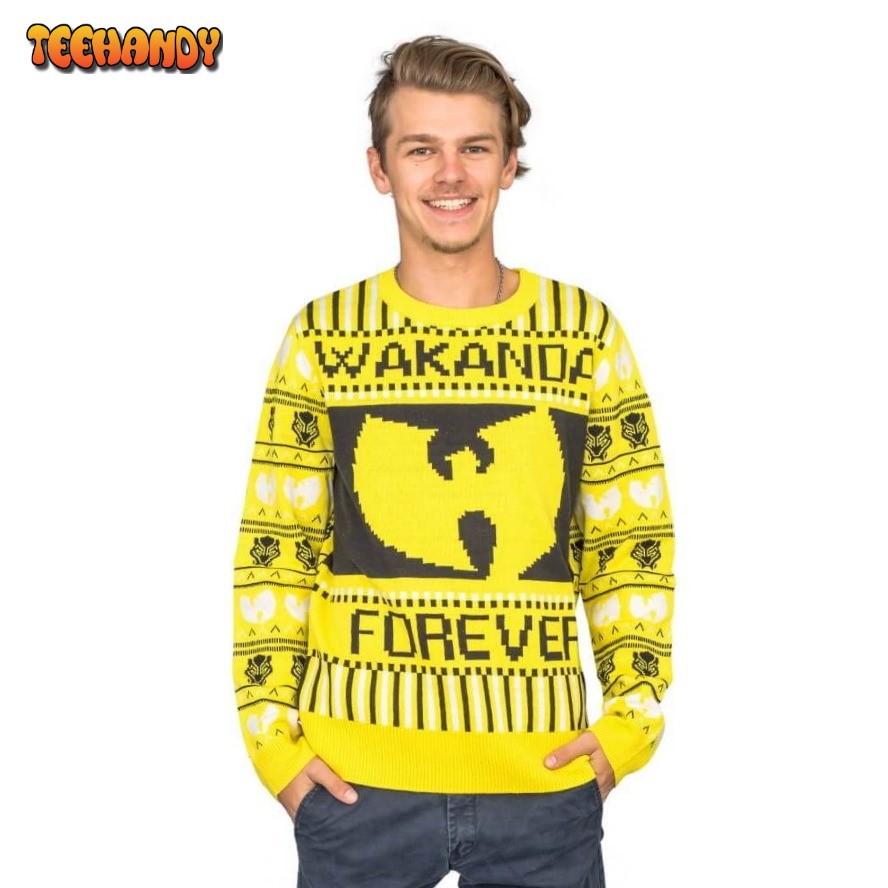 black panther wakanda forever ugly christmas sweater ugly sweater zsnjb