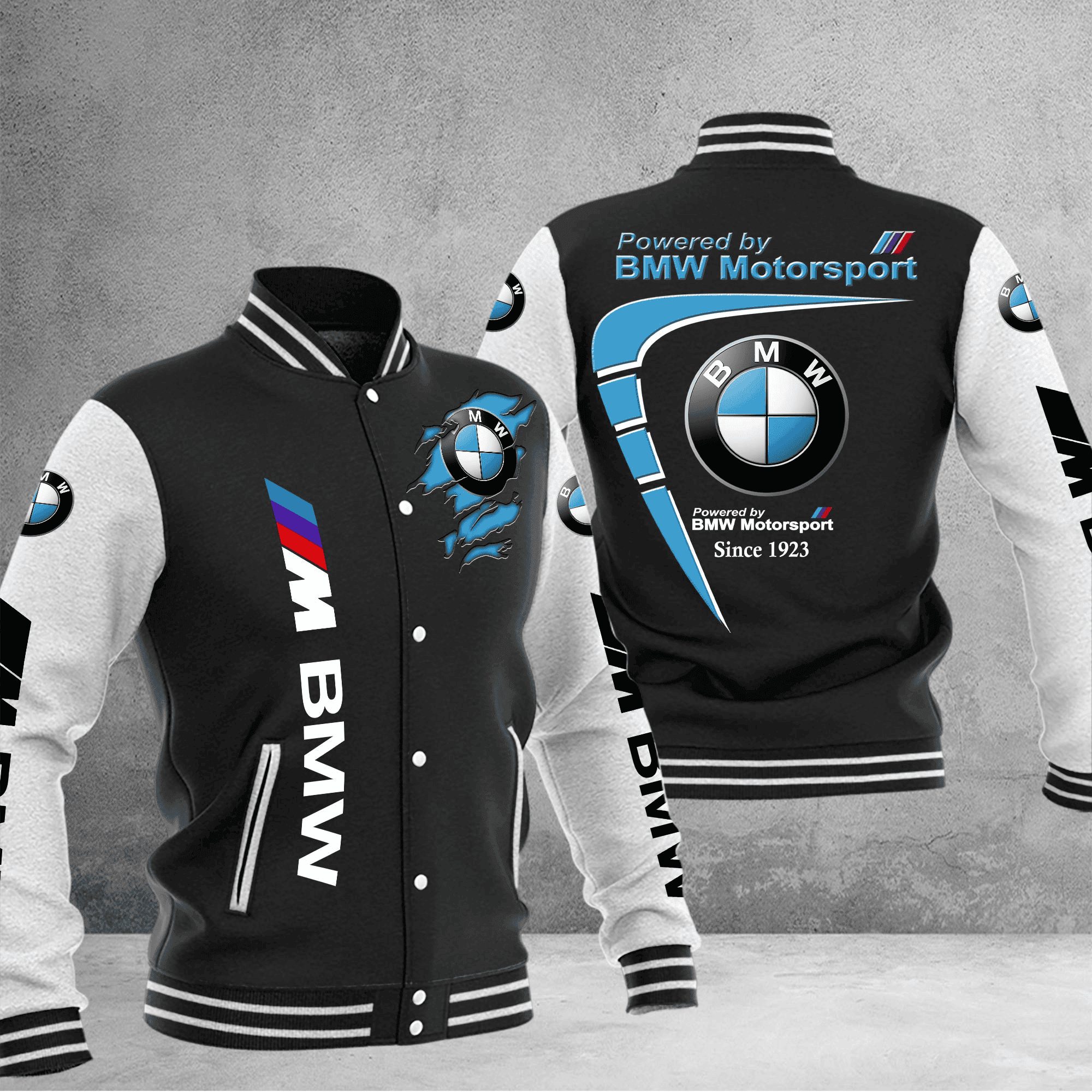 bmw m baseball varsity jacket baseball jacket all over print ciumg