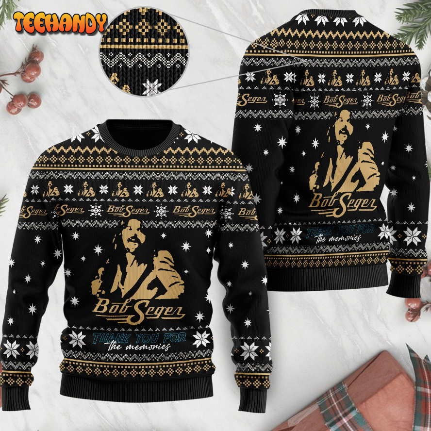 bob seger thank you for the memories ugly christmas sweater ugly sweater 4v86i