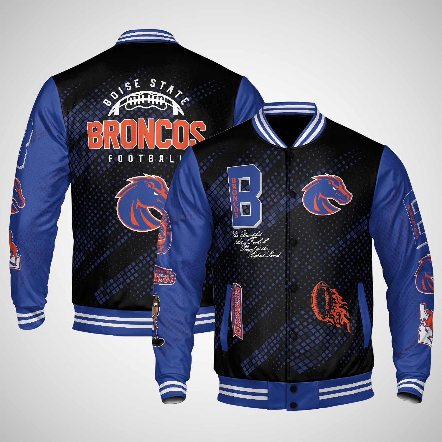 boise state broncos varsity jacket baseball jacket all over print wf cpfap