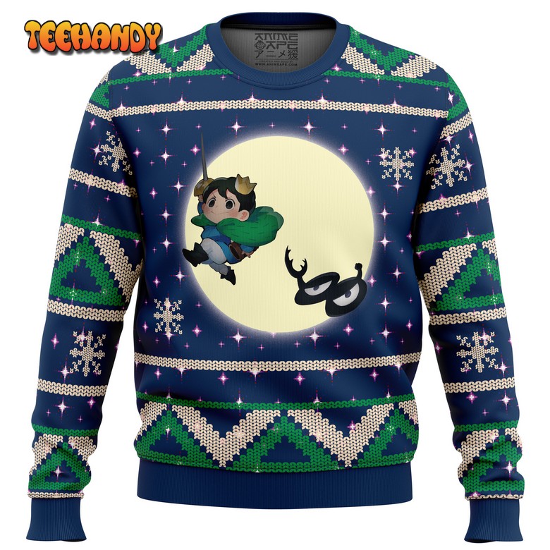 bojji and kage full moon ranking of kings ugly christmas sweater p7i9n