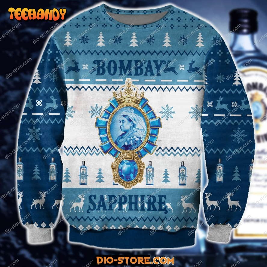 bombay sapphire knitting pattern 3d print ugly christmas sweater j8qi5