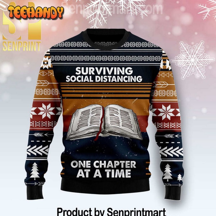 book retro vintage chirtmas gifts full printing wool ugly xmas sweater jw3yj