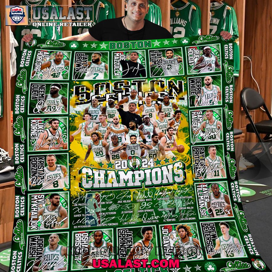 boston celtics 2024 champions special quilt blanket 1 ndnLs