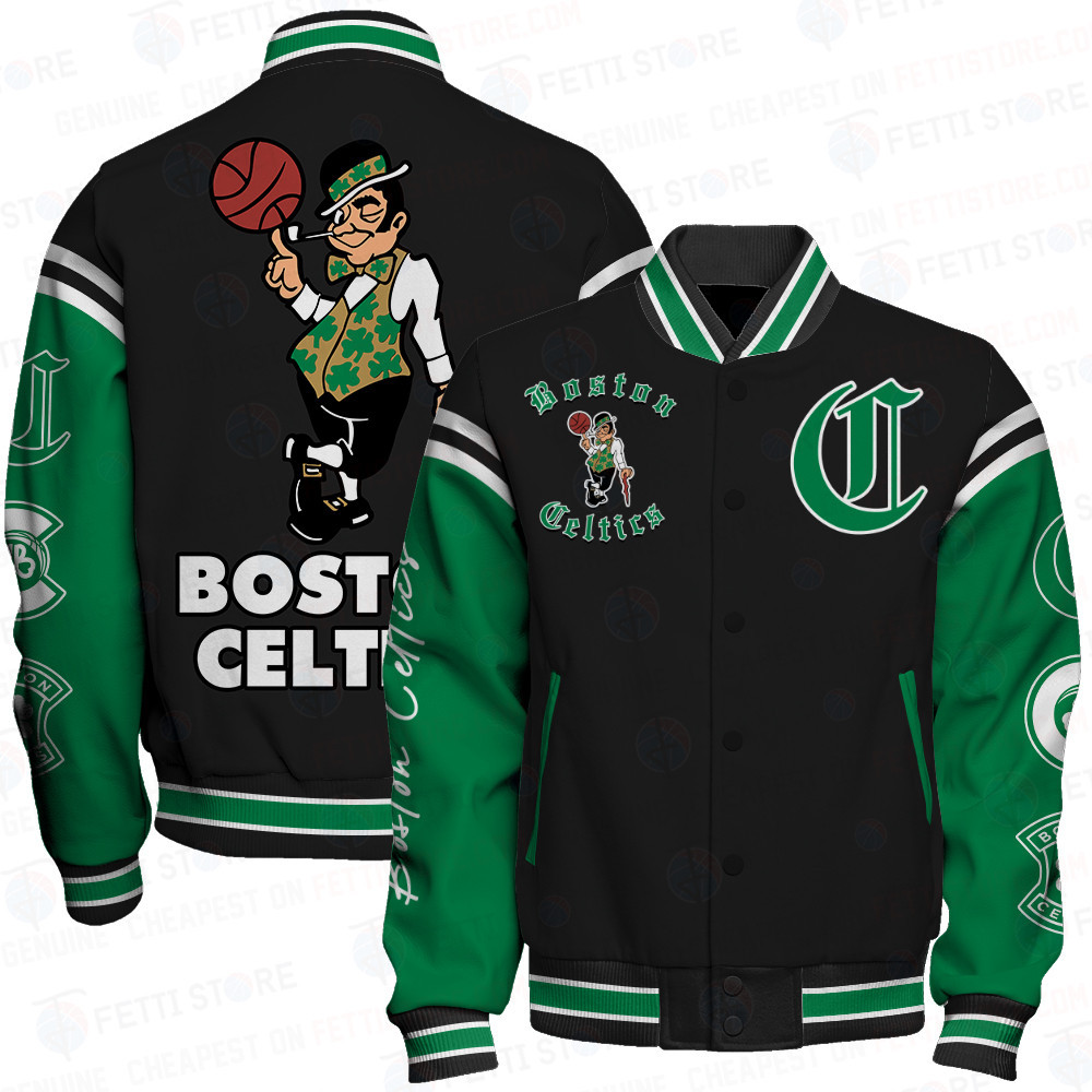 boston celtics nba baseball varsity jacket baseball jacket all over print sfat v12 72czf