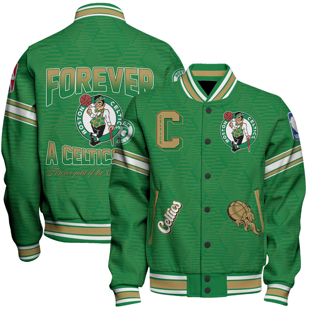 boston celtics nba baseball varsity jacket baseball jacket all over print sfat v19 oziis