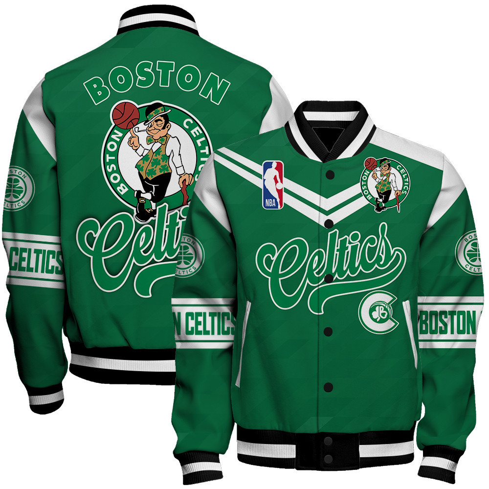 boston celtics nba baseball varsity jacket baseball jacket all over print sfat v9 fw0yc