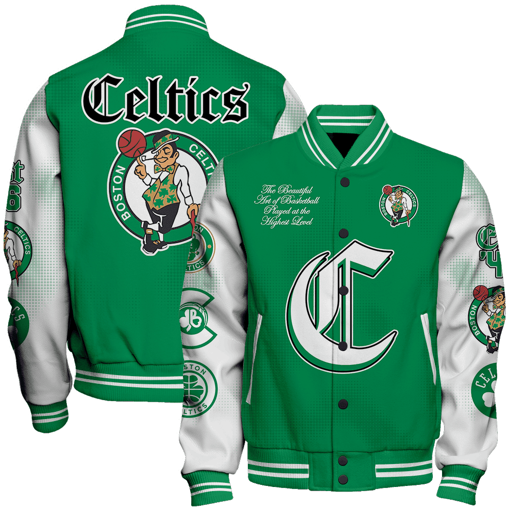 boston celtics nba baseball varsity jacket baseball jacket all over print sh1 v9 g6gxf