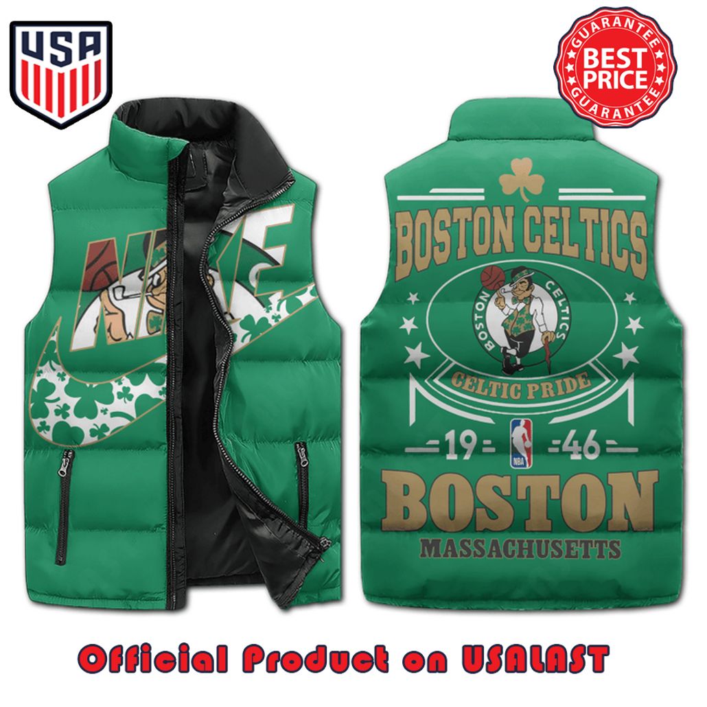 boston celtics pride massachusetts nike puffer sleeveless jacket 1 6sv2G