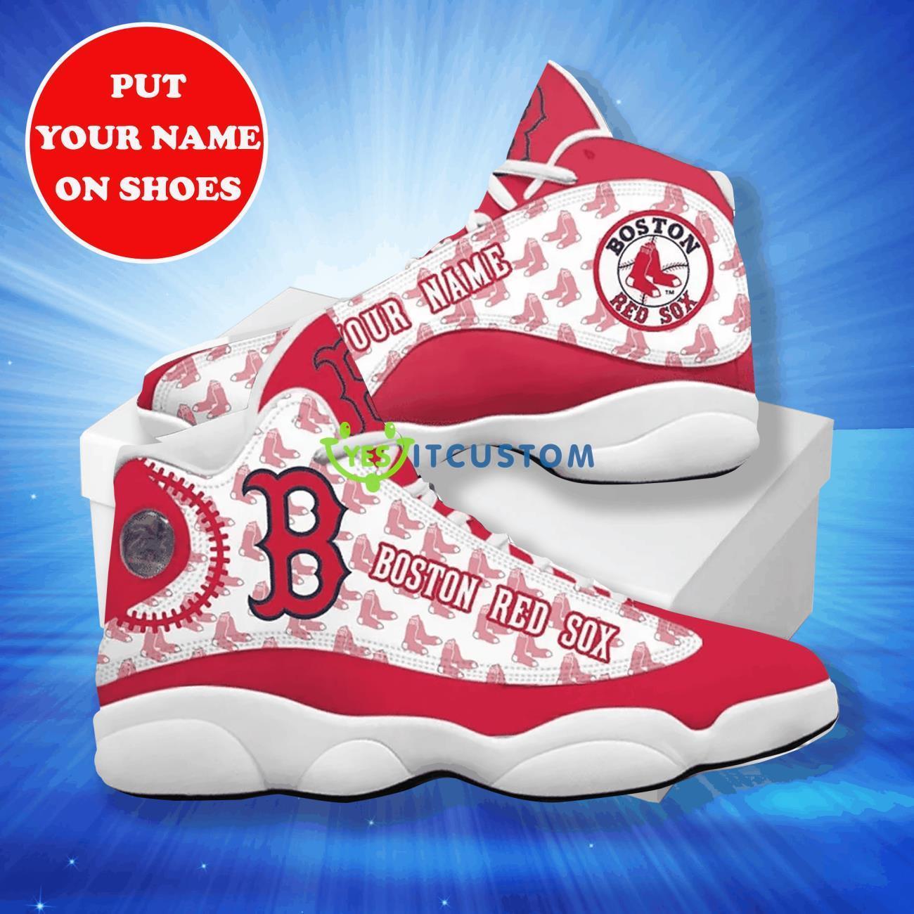 boston red sox best custom name air jordan 13 shoes