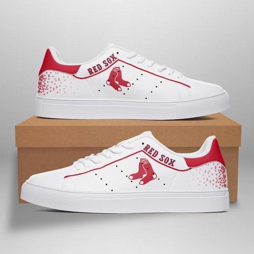 boston red sox mlb 1 baseball gift for fan low top leather skate shoes 2qdwr