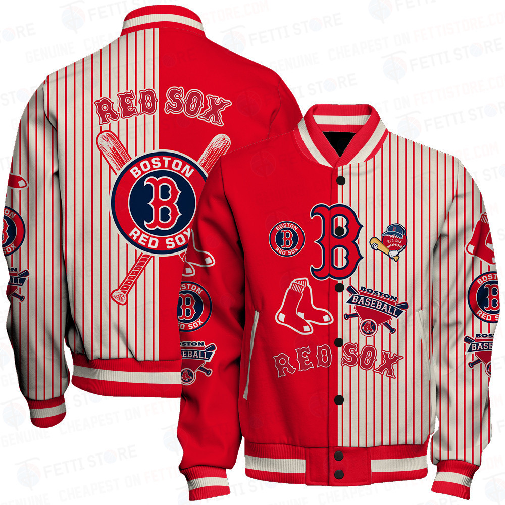 boston red sox mlb pattern baseball varsity jacket baseball jacket all over print sh1 v3 kav9o