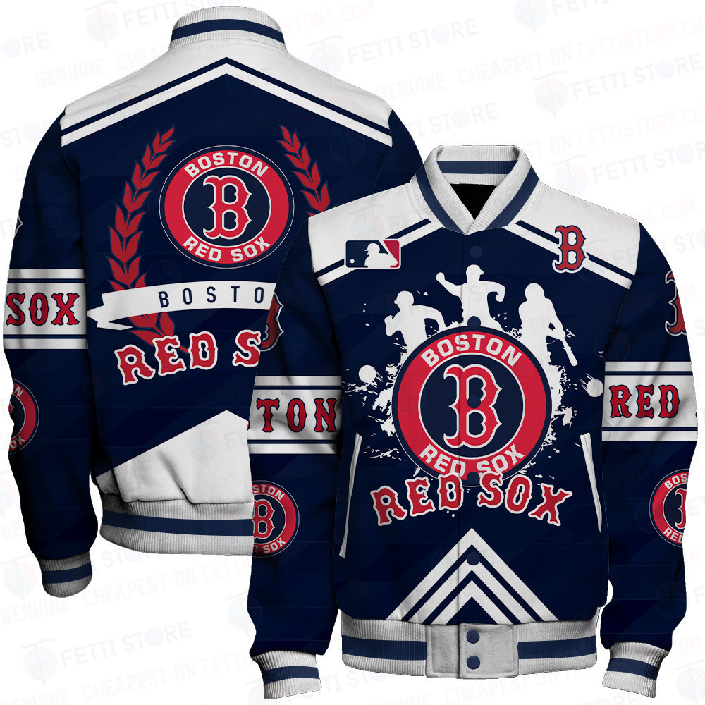 boston red sox mlb pattern baseball varsity jacket baseball jacket all over print sh1 v4 b7y43