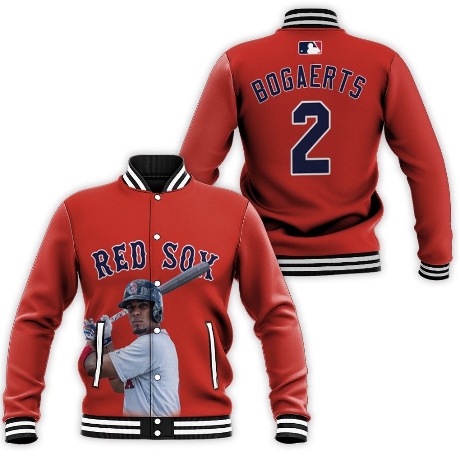 boston red sox xander bogaerts 2 majestic world series player jersey scarlet jersey gift for red sox fans baseball jacket button up zipper hooded all over print mlb os7b6